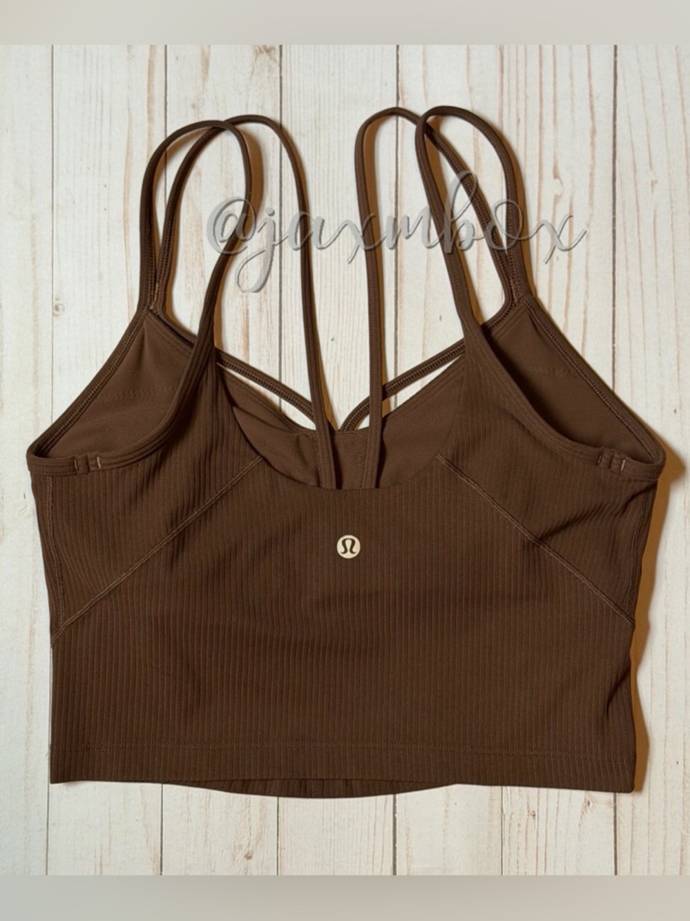 Lululemon Align Strappy Ribbed Tank Top Java Size 6 - Picture 2 of 6